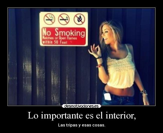 Lo importante es el interior, - 