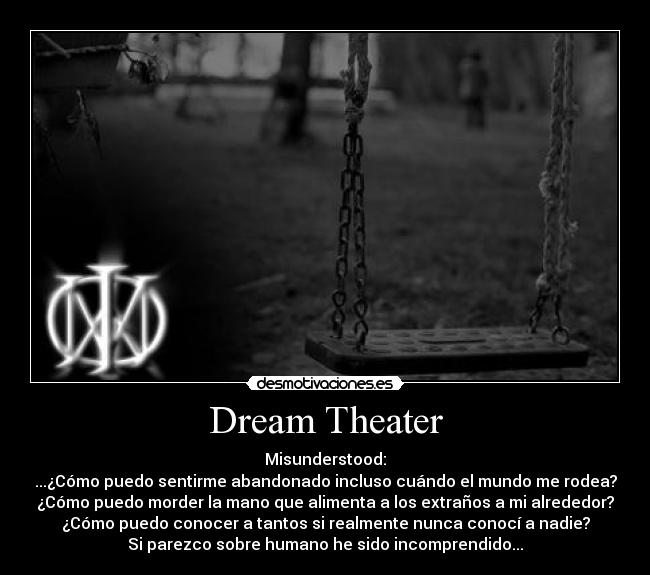 carteles dream theater misunderstood desmotivaciones