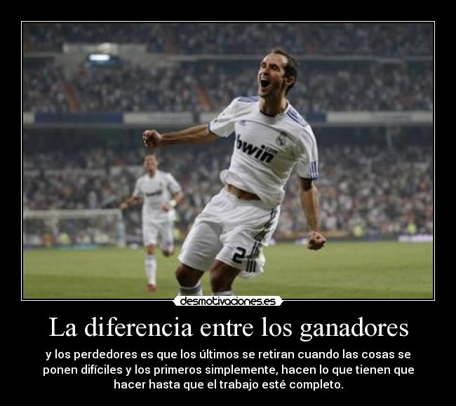 La diferencia entre los ganadores -