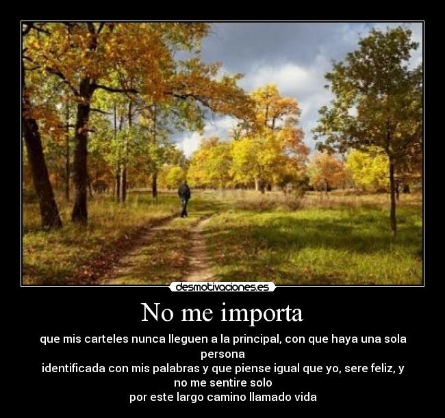 No me importa - 