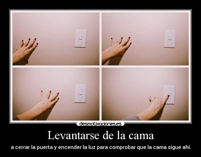 Levantarse de la cama -