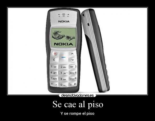 Se cae al piso - Y se rompe el piso