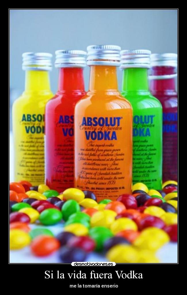 Si la vida fuera Vodka - me la tomaría enserio