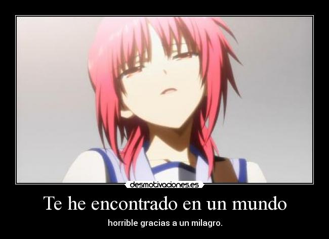 Te he encontrado en un mundo -