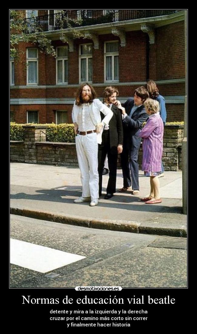 Normas de educación vial beatle -