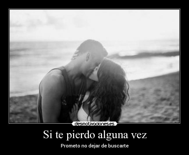 Si te pierdo alguna vez - Prometo no dejar de buscarte