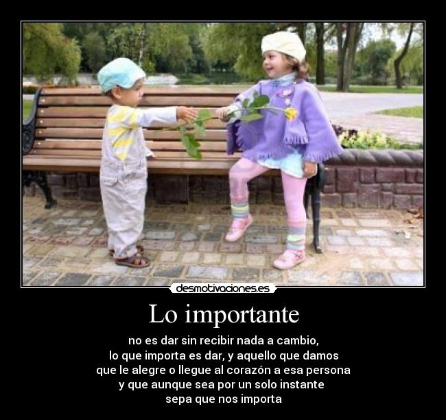 carteles importante dar recibir cambio corazon regalo importar desmotivaciones