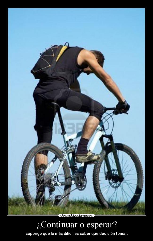 ¿Continuar o esperar? -