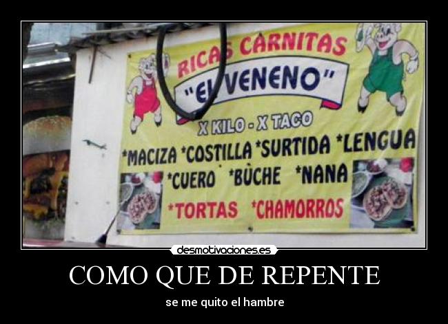 COMO QUE DE REPENTE -
