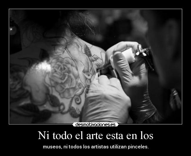 carteles arte adoro los tatuajes desmotivaciones