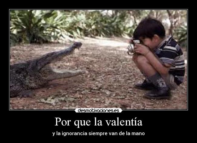 Por que la valentía -