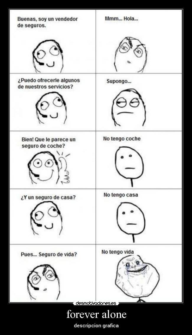 forever alone - descripcion grafica