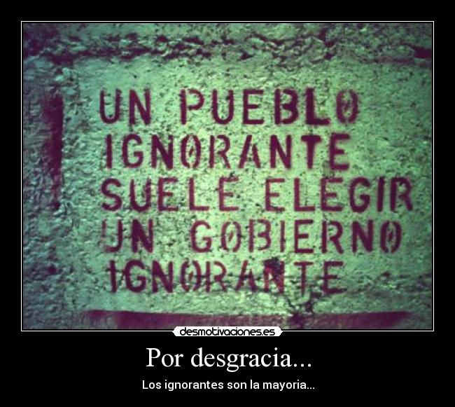 Por desgracia... - 