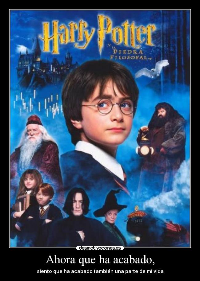 Ahora que ha acabado, -