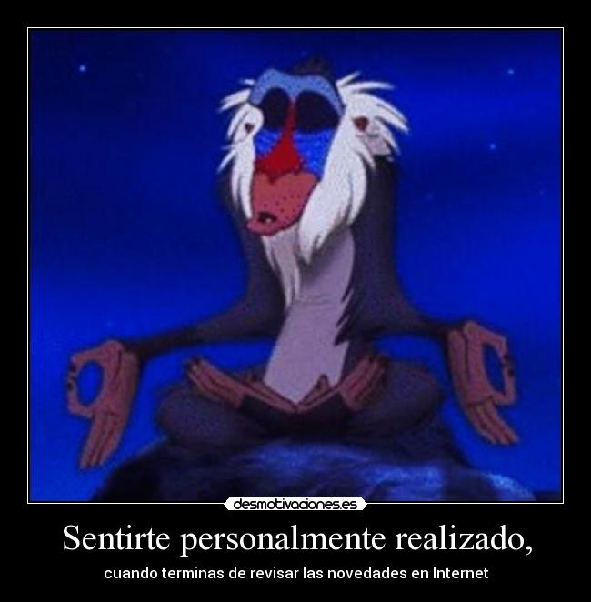 carteles lol sentirte personalmente realizado cuando terminas ver tus novedades internet desmotivaciones