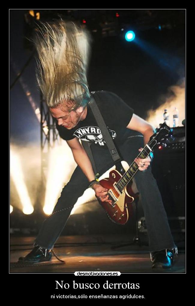 No busco derrotas -