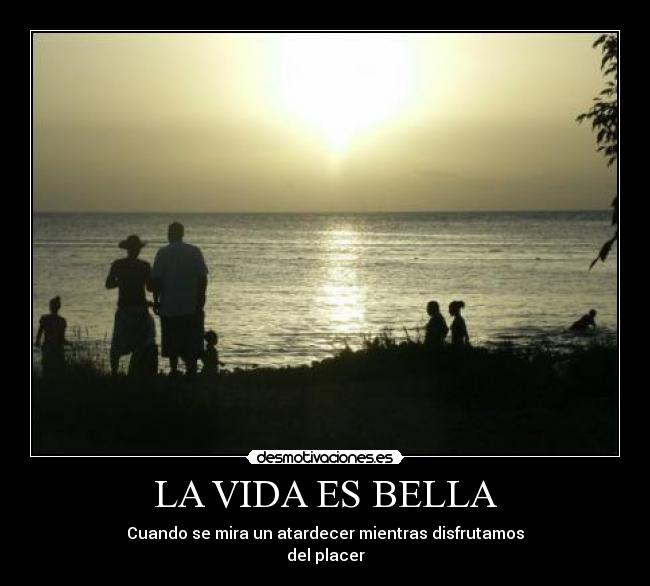 LA VIDA ES BELLA -