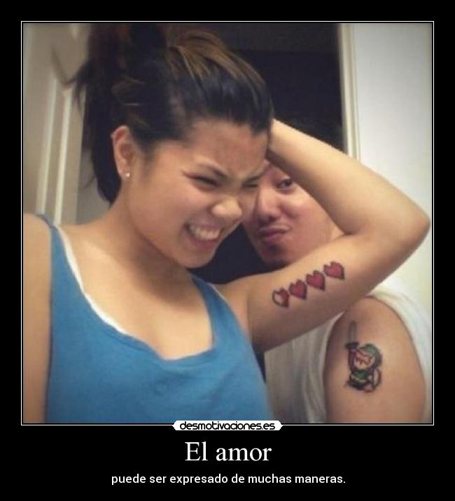 El amor - puede ser expresado de muchas maneras.