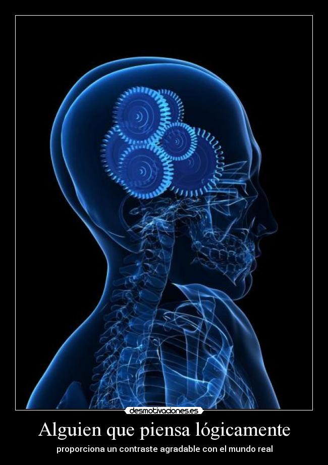 Alguien que piensa lógicamente -