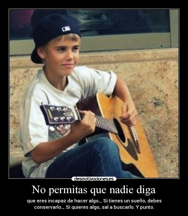 No permitas que nadie diga -