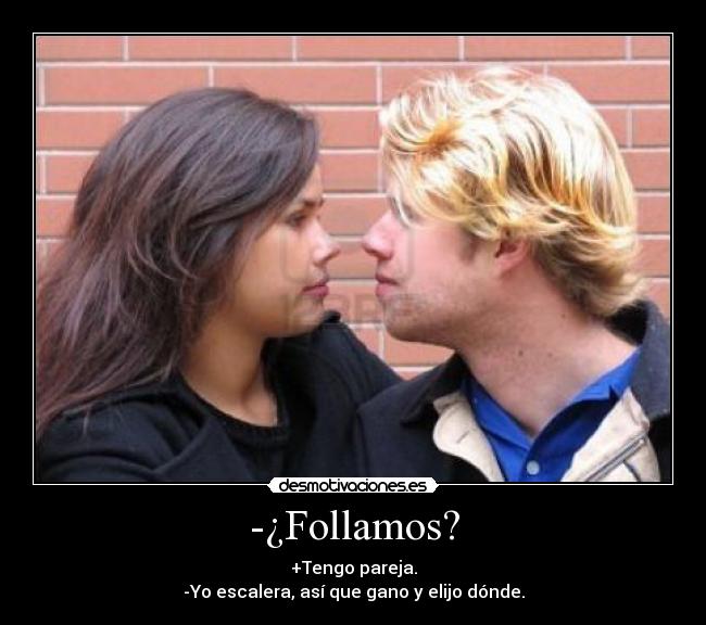 carteles pareja escalera desmotivaciones