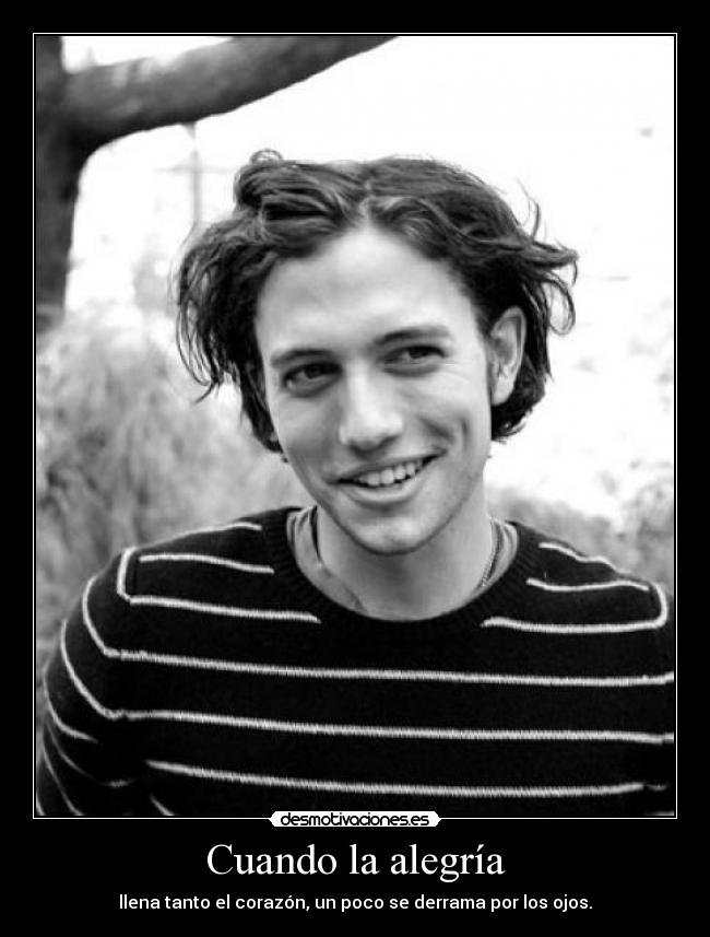 Cuando la alegría -