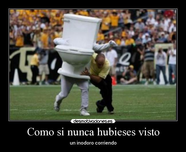 Como si nunca hubieses visto - un inodoro corriendo