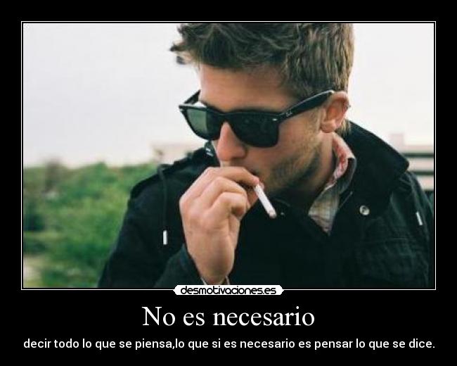 No es necesario - 