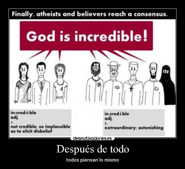 Después de todo - todos piensan lo mismo