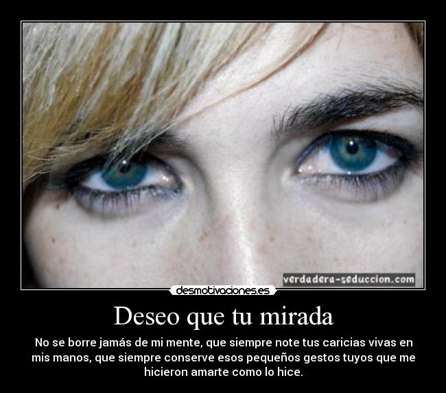 carteles deseo que mirada desmotivaciones