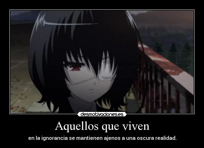 carteles another misaki mei desmotivaciones