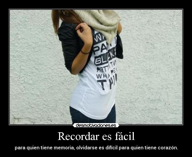 Recordar es fácil -