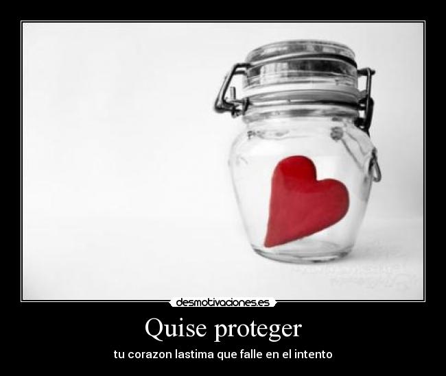 Quise proteger - 