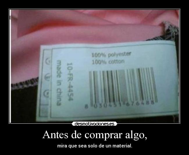 Antes de comprar algo, - 