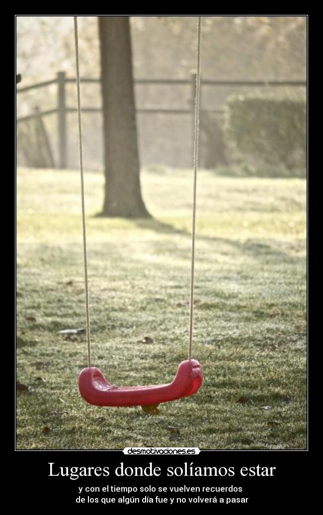Lugares donde solíamos estar -
