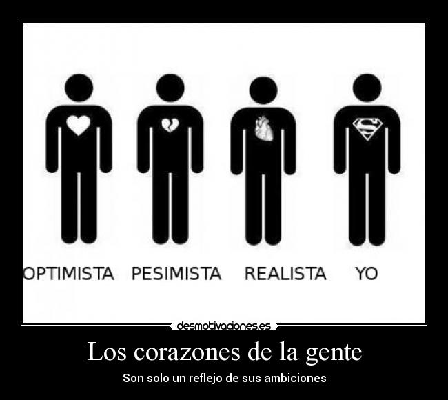 Los corazones de la gente - Son solo un reflejo de sus ambiciones