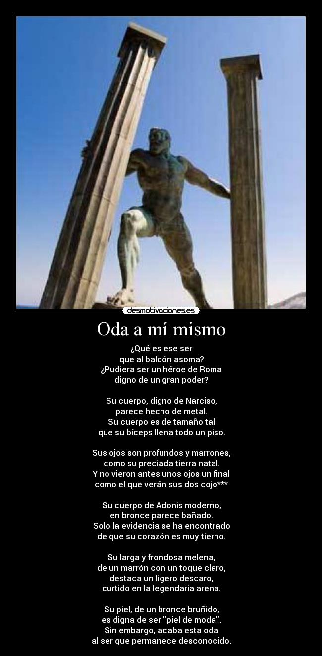 Oda a mí mismo -