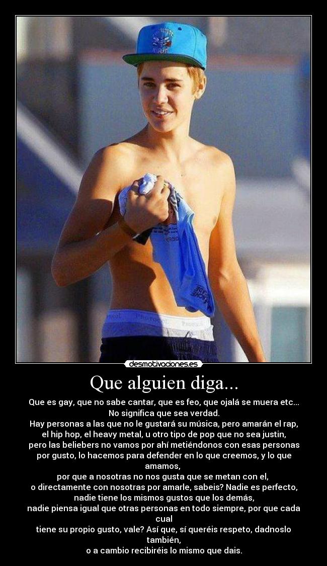 Que alguien diga... - 