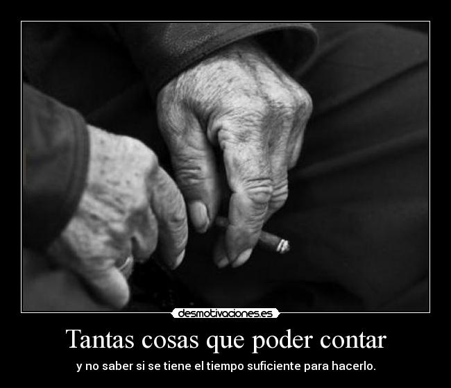 Tantas cosas que poder contar - 
