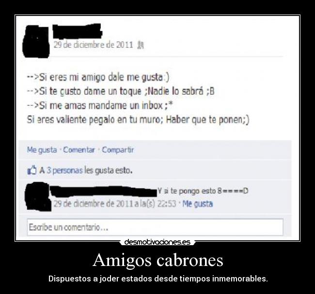Amigos cabrones -