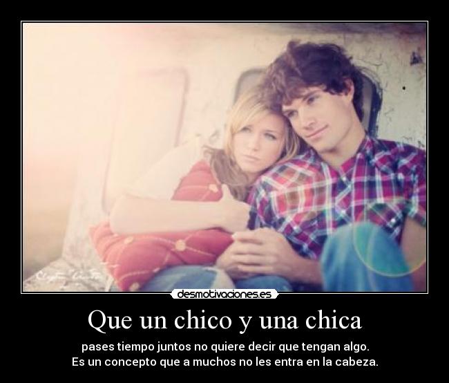 Que un chico y una chica -