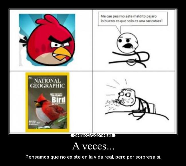 A veces... - Pensamos que no existe en la vida real, pero por sorpresa si.