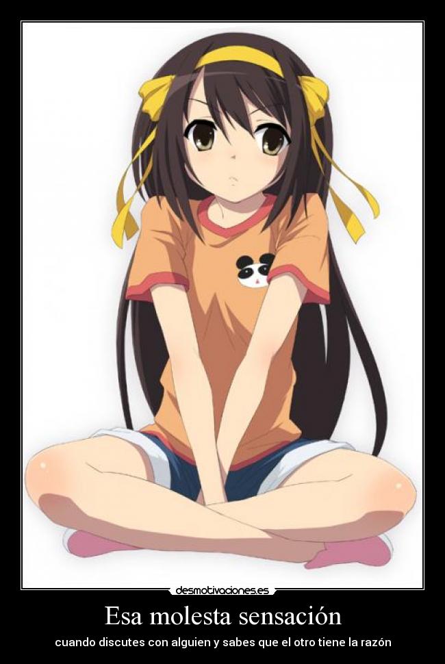 Esa molesta sensación -