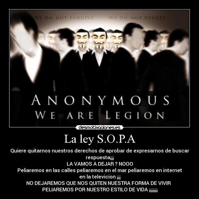 La ley S.O.P.A -