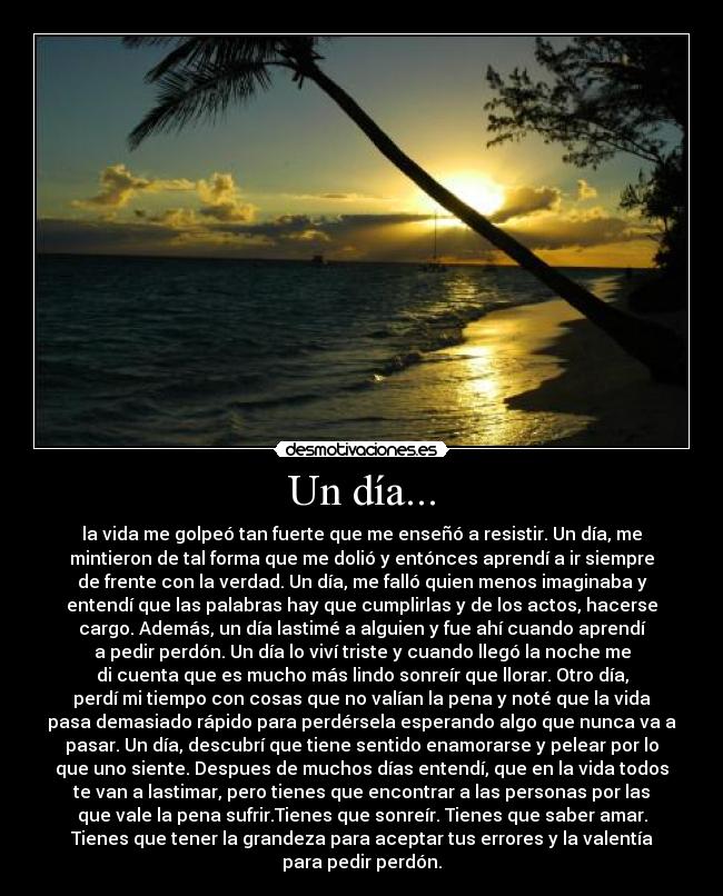 Un día... -