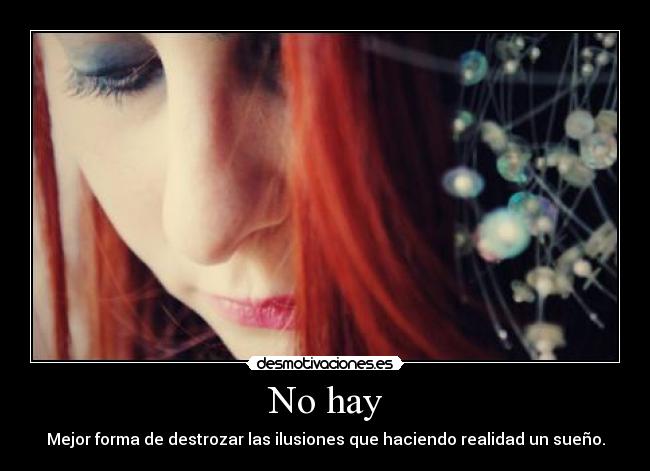 No hay -