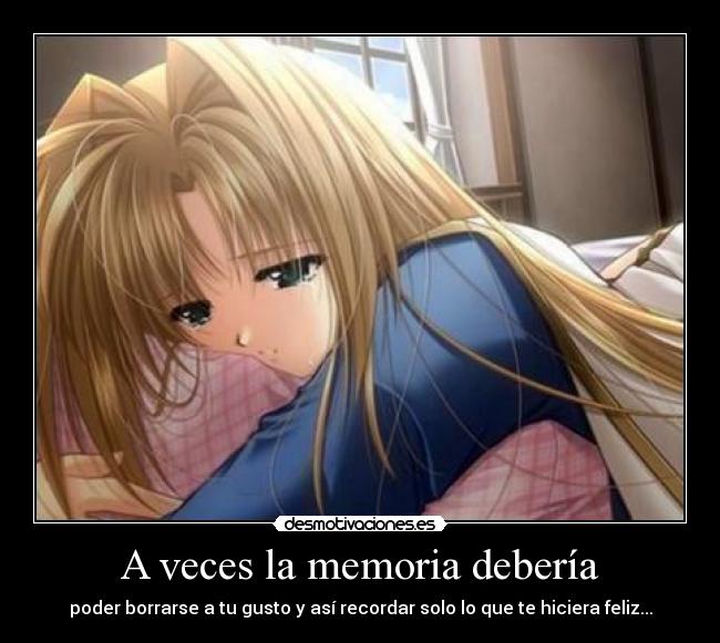 A veces la memoria debería - 
