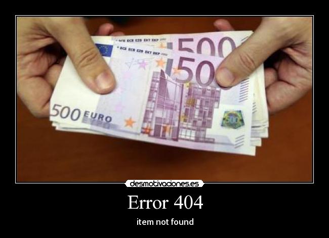 Error 404 - item not found
