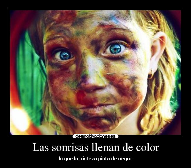 Las sonrisas llenan de color -