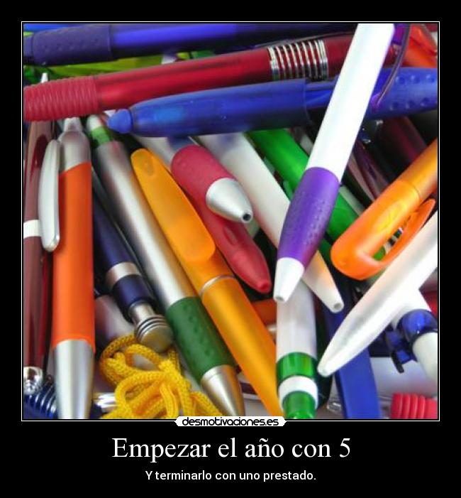 Empezar el año con 5 - 